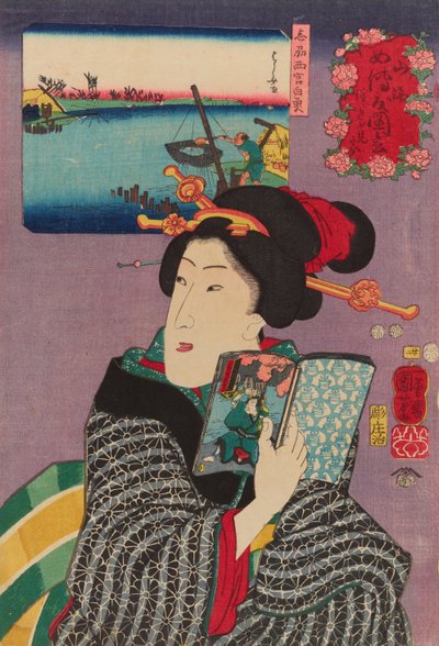 Paisagens e belezas- Sentindo-se como ler o próximo volume de Utagawa Kuniyoshi